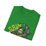 Grim Reefer Funny Weed T Shirt, Cannabis Graphic Tee, 420 Stoner Shirt