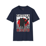 Catzilla Funny T Shirt Relatable Meme Tee Sarcastic Humor Graphic Shirt