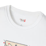 Dual Sword Fem Warrior Japanese Samurai T Shirt, Asian Graphic Tee, Bushido Warrior Shirt