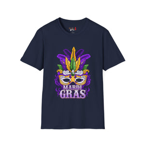 Mardi Gras Mask Unisex Softstyle T-Shirt