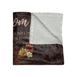 To My Mom From Daughter 5 Crushed Velvet Blanket