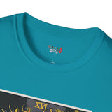 The Tower XVI Tarot Card T Shirt, Mystic Graphic Tee, Spiritual Shirt