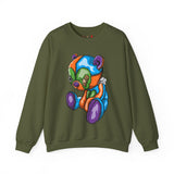 Sad Patched Teddy Bear Sweatshirt