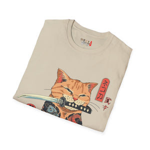 Samurai Kitty Unisex Softstyle T-Shirt