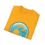 Bigfoot and  Alien T Shirt for Men/Women, Funny UFO Shirt, Sci Fi Graphic Tee