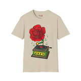 Rose Gramaphone Unisex Softstyle T-Shirt