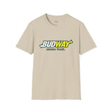 Budway Smoke Fresh Funny Weed T Shirt, Cannabis Graphic Tee, 420 Stoner Shirt