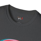 Neon Glitch Alien T Shirt for Men/Women, Funny UFO Shirt, Sci Fi Graphic Tee