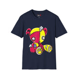 Red & Yellow Teddy Bear Unisex Softstyle T-Shirt