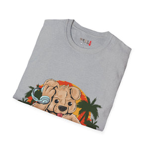 DJ Teddy Bear Unisex Softstyle T-Shirt