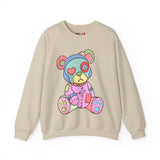 Pink Heart Eye Teddy Bear Sweatshirt