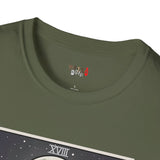 The Moon XVIII Tarot Card T Shirt, Mystic Graphic Tee, Spiritual Shirt