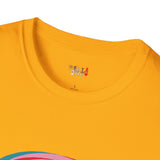 Neon Glitch Alien T Shirt for Men/Women, Funny UFO Shirt, Sci Fi Graphic Tee