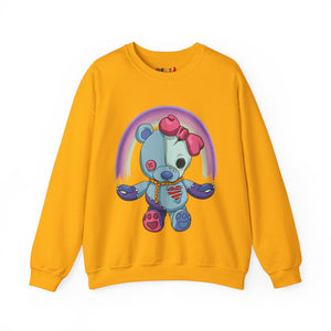 Rainbow Missing Eye Teddy Bear Sweatshirt