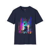 Dino Abduction Alien T Shirt for Men/Women, Funny UFO Shirt, Sci Fi Graphic Tee