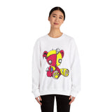 Red Yellow Patches Teddy Bear Sweatshirt
