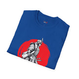 Red Moon Rising Japanese Samurai T Shirt, Asian Graphic Tee, Bushido Warrior Shirt