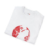 Red Moon Japanese Samurai T Shirt, Asian Graphic Tee, Bushido Warrior Shirt