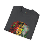 Smoking Rasta Lion Funny Weed T Shirt, Cannabis Graphic Tee, 420 Stoner Shirt