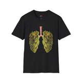 Weed Lungs Funny Weed T Shirt, Cannabis Graphic Tee, 420 Stoner Shirt