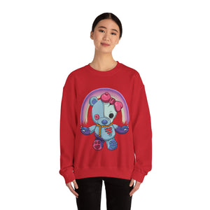 Rainbow Missing Eye Teddy Bear Sweatshirt