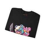 Two Headed Knife Teddy Bear Sweatshirt