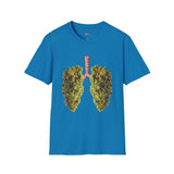 Weed Lungs Funny Weed T Shirt, Cannabis Graphic Tee, 420 Stoner Shirt