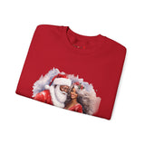 Black Santa 8 Unisex Heavy Blend™ Crewneck Sweatshirt