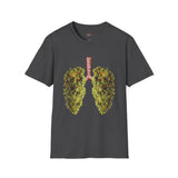 Weed Lungs Funny Weed T Shirt, Cannabis Graphic Tee, 420 Stoner Shirt