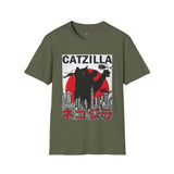 Catzilla Funny T Shirt Relatable Meme Tee Sarcastic Humor Graphic Shirt