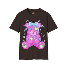 Load image into Gallery viewer, Purple Pink Teddy Bear T-shirt
