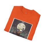 The Moon XVIII Tarot Card T Shirt, Mystic Graphic Tee, Spiritual Shirt