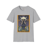 XVIII The Moon Goddess Hecate Tarot Card T Shirt, Mystic Graphic Tee, Spiritual Shirt