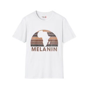 Melanin Half Circle Unisex Softstyle T-Shirt