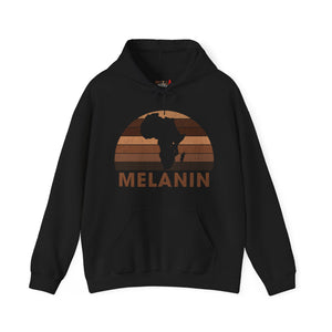 Melanin Half Circle Heavy Blend Unisex Hoodie