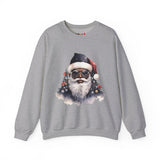 Black Santa 4 Unisex Heavy Blend™ Crewneck Sweatshirt