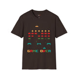 Game Over Vintage Alien T Shirt, Retro UFO Graphic Tee, Space Streetwear Shirt