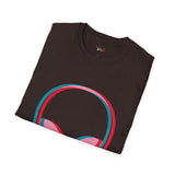 Neon Glitch Alien T Shirt for Men/Women, Funny UFO Shirt, Sci Fi Graphic Tee