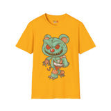 Evil Patched Teddy Bear Unisex Softstyle T-Shirt