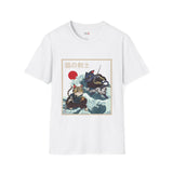 Samurai Kitty Duel Japanese Samurai T Shirt, Asian Graphic Tee, Bushido Warrior Shirt