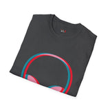Neon Glitch Alien T Shirt for Men/Women, Funny UFO Shirt, Sci Fi Graphic Tee