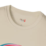 Neon Glitch Alien T Shirt for Men/Women, Funny UFO Shirt, Sci Fi Graphic Tee