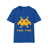 Pew Pew Invader Alien T Shirt for Men/Women, Funny UFO Shirt, Sci Fi Graphic Tee