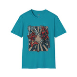 Dueling Samurai Warriors Japanese Samurai T Shirt, Asian Graphic Tee, Bushido Warrior Shirt