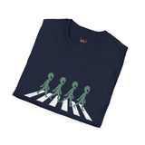 Walking Across Abbey Road Alien T Shirt for Men/Women, Funny UFO Shirt, Sci Fi Graphic Tee