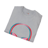 Neon Glitch Alien T Shirt for Men/Women, Funny UFO Shirt, Sci Fi Graphic Tee