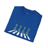 Walking Across Abbey Road Alien T Shirt for Men/Women, Funny UFO Shirt, Sci Fi Graphic Tee
