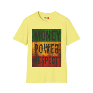 Money Power Respect Unisex Softstyle T-Shirt