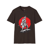 Red Moon Rising Japanese Samurai T Shirt, Asian Graphic Tee, Bushido Warrior Shirt