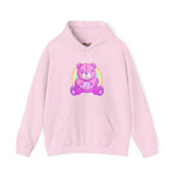 Purple Stitches Teddy Bear Hoodie